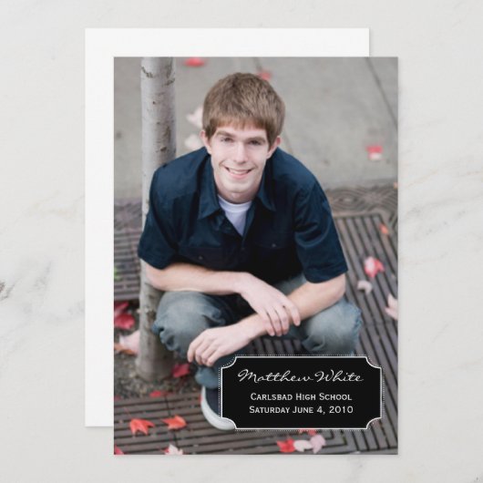 Aankondiging van afstuderen (Voorkant / Achterkant)