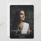 Aankondiging van Afstuderen (Achterkant)