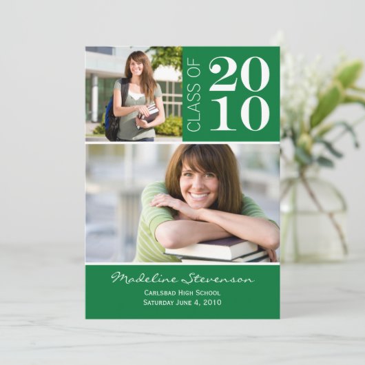 Aankondiging van afstuderen (Staand voorkant)