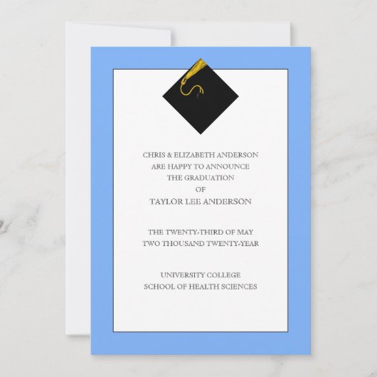 Aankondiging van afstuderen (Voorkant)