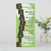 Aankondiging van Afstuderen/afstuderen (Staand voorkant)