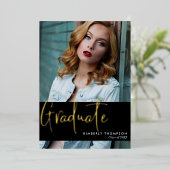 Aankondiging van afstuderen Foto's Matig eenvoudig (Staand Voorkant)