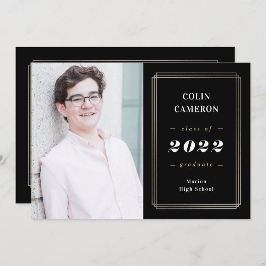 Aankondiging van Afstuderen heupgrens (Voorkant / Achterkant)