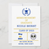 Aankondiging van afstuderen HS (Voorkant)