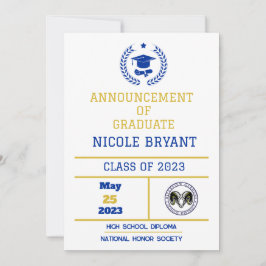 Aankondiging van afstuderen HS