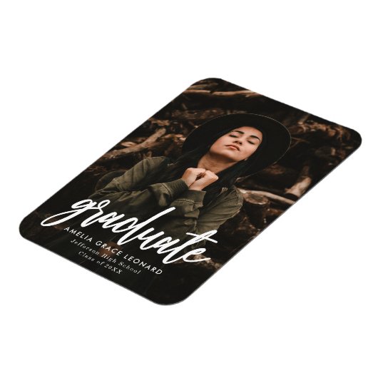 Aankondiging van Afstuderen met scripts Magneet (Linkerzijde)