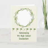 Aankondiging van Afstuderen op de middelbare schoo (Voorkant)