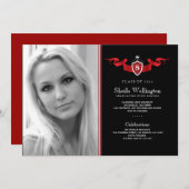 Aankondiging van Afstuderen op foto's schild (Voorkant / Achterkant)