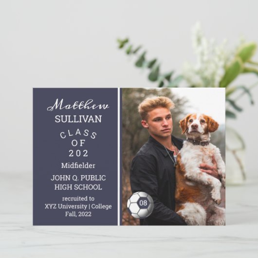 Aankondiging van Afstuderen van de Foto van de Spe (Staand voorkant)