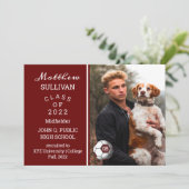 Aankondiging van Afstuderen van de Foto van de Spe (Staand voorkant)