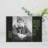 Aankondiging van Afstuderen van Grunge Photo (Staand voorkant)