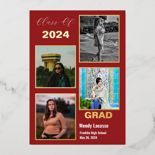 Aankondiging van Afstuderen voor geblindeerde gale (Voorkant)