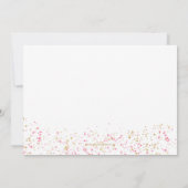 Aankondiging van Afstuderen voor het paren van de  (Achterkant)