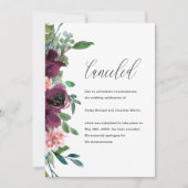 Aankondiging van annulering van een Floral Wedding (Voorkant)