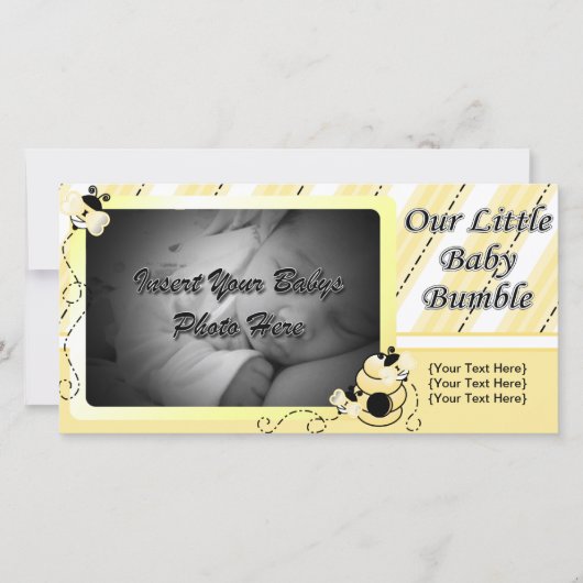 Aankondiging van baby Bumble (Voorkant)