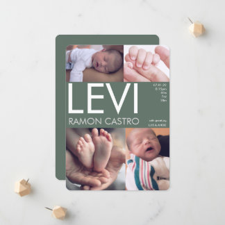 AANKONDIGING VAN baby FOTO-AANKONDIGING