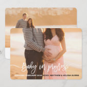 Aankondiging van baby in wording (Voorkant / Achterkant)