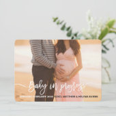 Aankondiging van baby in wording (Staand voorkant)