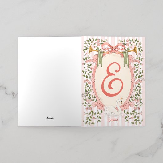 Aankondiging van baby - Swan Princess (Buiten Laag)