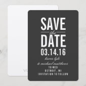 Aankondiging van bewaar de datum | BEWAAR DE DATUM (Voorkant / Achterkant)