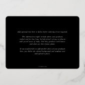 Aankondiging van Black Asclepius Medical Afstudere (Achterkant)