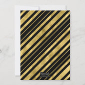 Aankondiging van Black Gold Geometric Photo Afstud (Achterkant)