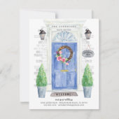 Aankondiging van blauwe voorkleppen (Voorkant)