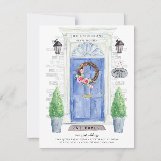 Aankondiging van blauwe voorkleppen (Voorkant)