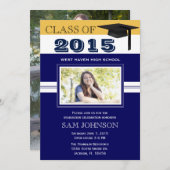 Aankondiging van Blue Afstuderen (Voorkant / Achterkant)