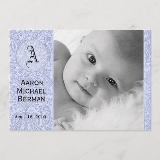 Aankondiging van Blue Paisley Baby Boy