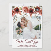 Aankondiging van bruiloften najaar Waterverf Flora (Voorkant)