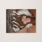 Aankondiging van Cute Baby Birth Legpuzzel (Horizontaal)