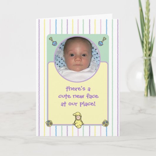 Aankondiging van Cutietoots geboorte (jongen of me (Voorkant)