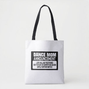 Aankondiging van Dance Mam Draagtas