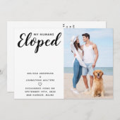 Aankondiging van de Aankondiging van de Elopement  (Voorkant / Achterkant)