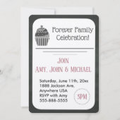 Aankondiging van de adoptiepartij Chalkboard Cupca (Voorkant)