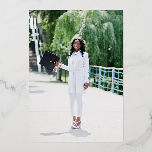 Aankondiging van de afstuderen aan de verpleegkund (Achterkant)