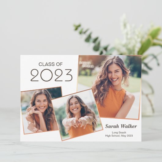 Aankondiging van de afstuderen High School 2023 Pa (Staand voorkant)