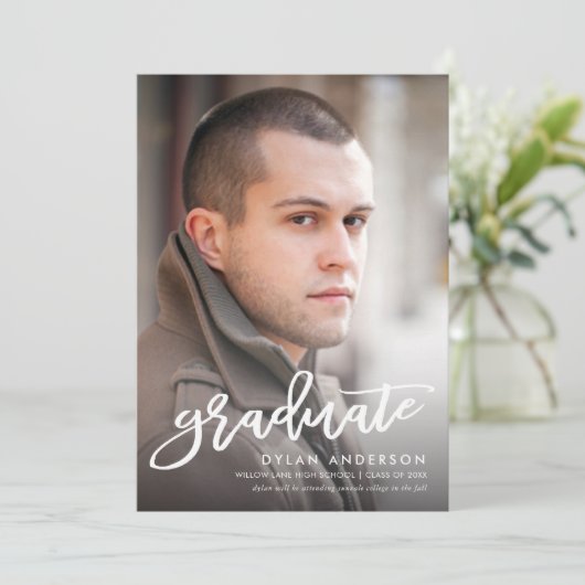 Aankondiging van de Afstuderen van de Foto van de (Staand voorkant)