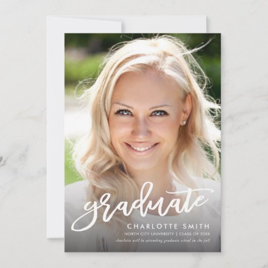 Aankondiging van de Afstuderen van de Foto van de  (Voorkant)