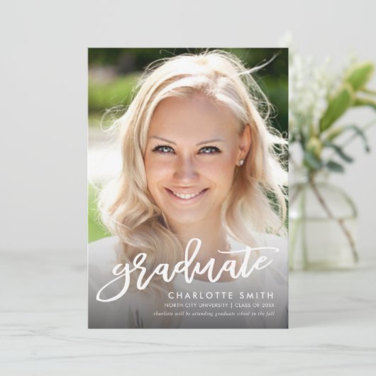 Aankondiging van de Afstuderen van de Foto van de  (Staand voorkant)