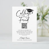 Aankondiging van de Afstuderen van het College-fon (Staand voorkant)