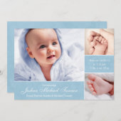 Aankondiging van de Baby van getextureerde fotodoz (Voorkant / Achterkant)