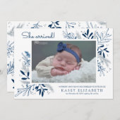 Aankondiging van de Baby van Sweet Arrival | Winte (Voorkant / Achterkant)