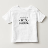 Aankondiging van de Big Brother Zwangerschap Kinder Shirts (Voorkant)