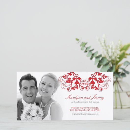 Aankondiging van de bruidsbruinklijke bruidsschat (Staand voorkant)