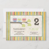 Aankondiging van de Cartoon van Cute Birthday Part (Achterkant)