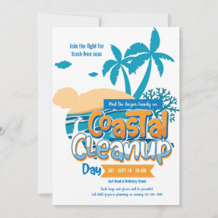 Aankondiging van de dag van de kustschoonmaak