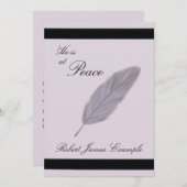  aankondiging van de dood (veer) (Voorkant / Achterkant)