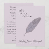 aankondiging van de dood (veer) (Voorkant / Achterkant)